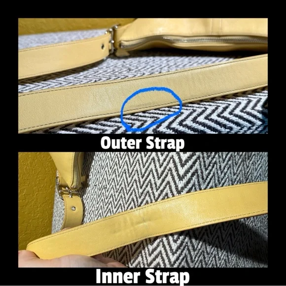 Vintage Coach Legacy Slim Duffle & Wristlet Set - Butter Yellow - 9326 - Picture 13 of 14